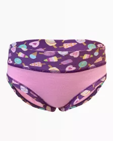 GINA dětské kalhotky klasické dívčí, úzký bok, šité, s potiskem Disco XIX 20027P