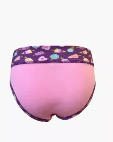 GINA dětské kalhotky klasické dívčí, úzký bok, šité, s potiskem Disco XIX 20027P