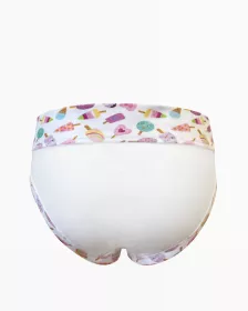 GINA dětské kalhotky klasické dívčí, úzký bok, šité, s potiskem Disco XIX 20027P