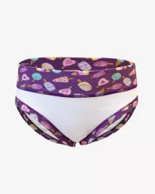 GINA dětské kalhotky klasické dívčí, úzký bok, šité, s potiskem Disco XIX 20027P