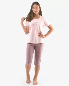 GINA dětské pyžamo 3/4 dívčí, 3/4 kalhoty, šité, s potiskem Pyžama 2021 29004P - cukrová barytová 140/146 GINA dětské pyžamo 3/4 dívčí, 3/4 kalhoty, šité, s potiskem Pyžama 2021 29004P - cukrová barytová 140/146