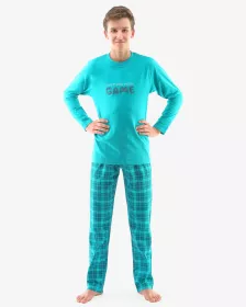 GINA dětské pyžamo dlouhé chlapecké, šité, s potiskem 69001P GINA dětské pyžamo dlouhé chlapecké, šité, s potiskem 69001P