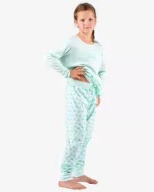 GINA dětské pyžamo dlouhé dívčí, šité, s potiskem 29007P