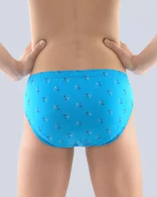 GINA dětské slipy chlapecké, širší bok, šité, s potiskem 61003P GINA dětské slipy chlapecké, širší bok, šité, s potiskem 61003P