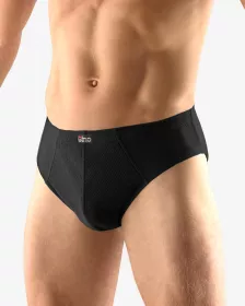 GINA pánské slipy klasické, širší bok, šité, jednobarevné 71055P GINA pánské slipy klasické, širší bok, šité, jednobarevné 71055P