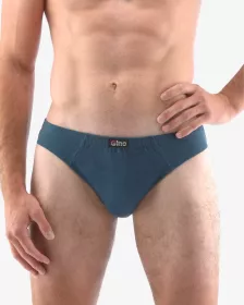 GINA pánské slipy s úzkým bokem, úzký bok, šité, jednobarevné 70047P