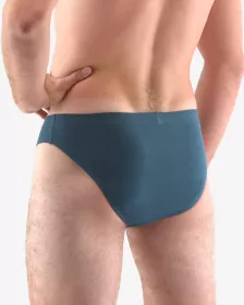 GINA pánské slipy s úzkým bokem, úzký bok, šité, jednobarevné 70047P