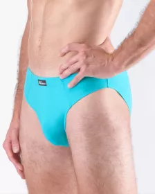 GINA pánské slipy s úzkým bokem, úzký bok, šité, s potiskem, jednobarevné 70058P EcoBamboo