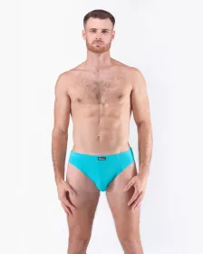 GINA pánské slipy s úzkým bokem, úzký bok, šité, s potiskem, jednobarevné 70058P EcoBamboo