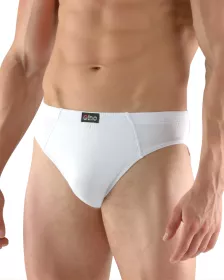 GINA pánské slipy s úzkým bokem, úzký bok, šité, s potiskem, jednobarevné 70058P EcoBamboo