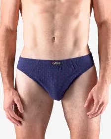 GINA pánské slipy s úzkým bokem, úzký bok, šité, s potiskem 70069P GINA pánské slipy s úzkým bokem, úzký bok, šité, s potiskem 70069P