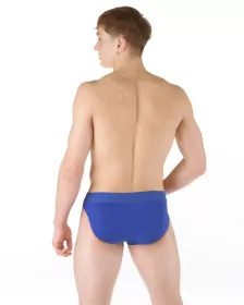 GINA pánské slipy s úzkým bokem, úzký bok, šité, jednobarevné Eco Bamboo 70070P - tm. šedá 50/52 EcoBamboo