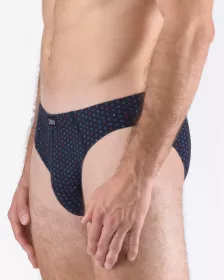 GINA pánské slipy s úzkým bokem, úzký bok, šité, s potiskem 70071P GINA pánské slipy s úzkým bokem, úzký bok, šité, s potiskem 70071P