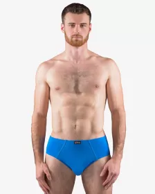 GINA pánské slipy se širším bokem, širší bok, šité, jednobarevné 71080P