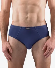 GINA pánské slipy se širším bokem, širší bok, šité, jednobarevné 71080P