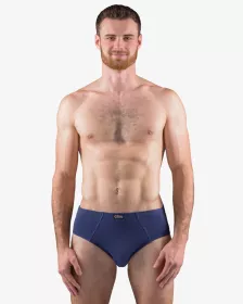 GINA pánské slipy se širším bokem, širší bok, šité, jednobarevné 71080P