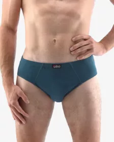 GINA pánské slipy se širším bokem, širší bok, šité, jednobarevné 71080P