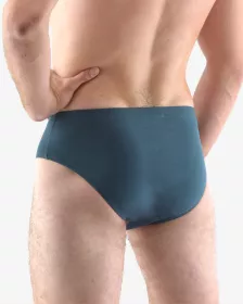 GINA pánské slipy se širším bokem, širší bok, šité, jednobarevné 71080P