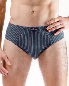 GINA pánské slipy se širším bokem, širší bok, šité 71124P GINA pánské slipy se širším bokem, širší bok, šité 71124P