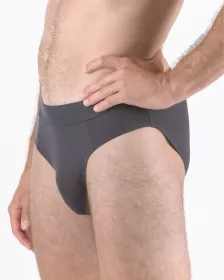 GINA pánské slipy se širším bokem, širší bok, šité, jednobarevné Eco Bamboo 71128P EcoBamboo GINA pánské slipy se širším bokem, širší bok, šité, jednobarevné Eco Bamboo 71128P EcoBamboo