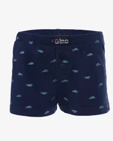 GINA dětské trenky volné chlapecké, šité, s potiskem  25018P | Aqua/Petrolejová 116/122, Aqua/Petrolejová 128/134, Aqua/Petrolejová 140/146, Lékořice/Tm. tyrkysová 116/122, Lékořice/Tm. tyrkysová 128/134, Lékořice/Tm. tyrkysová 140/146