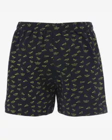 GINA dětské trenky volné chlapecké, šité, s potiskem 65016P - Černá/Petrolejová 152/158 GINA dětské trenky volné chlapecké, šité, s potiskem 65016P - Černá/Petrolejová 152/158