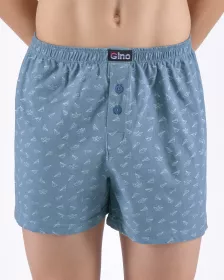 GINA dětské trenky volné chlapecké, šité, s potiskem 65016P - Černá/Petrolejová 152/158 GINA dětské trenky volné chlapecké, šité, s potiskem 65016P - Černá/Petrolejová 152/158