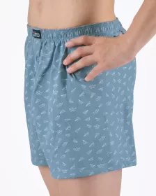 GINA dětské trenky volné chlapecké, šité, s potiskem 65016P - Černá/Petrolejová 152/158 GINA dětské trenky volné chlapecké, šité, s potiskem 65016P - Černá/Petrolejová 152/158