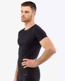 GINA pánské tričko s krátkým rukávem, krátký rukáv, bezešvé Eco Bamboo 58006P EcoBamboo