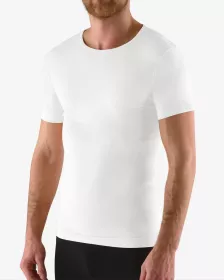 GINA pánské tričko s krátkým rukávem, krátký rukáv, bezešvé, jednobarevné Bamboo Soft 58009P