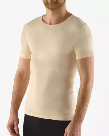 GINA pánské tričko s krátkým rukávem, krátký rukáv, bezešvé, jednobarevné Bamboo Soft 58009P