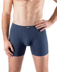 GINA pánské boxerky s delší nohavičkou, delší nohavička, šité, jednobarevné 74090P