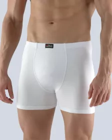 GINA pánské boxerky s delší nohavičkou, delší nohavička, šité, jednobarevné 74090P