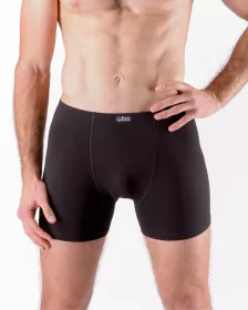 GINA pánské boxerky s delší nohavičkou, delší nohavička, šité, jednobarevné 74090P