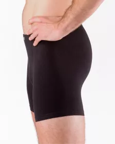 GINA pánské boxerky s delší nohavičkou, delší nohavička, šité, jednobarevné 74090P