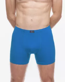 GINA pánské boxerky s delší nohavičkou, delší nohavička, šité, jednobarevné 74090P