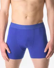 GINA pánské boxerky s delší nohavičkou, delší nohavička, šité, jednobarevné Eco Bamboo 74160P EcoBamboo