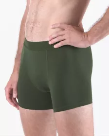 GINA pánské boxerky s delší nohavičkou, delší nohavička, šité, jednobarevné Eco Bamboo 74160P EcoBamboo