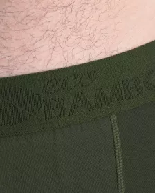 GINA pánské boxerky s delší nohavičkou, delší nohavička, šité, jednobarevné Eco Bamboo 74160P EcoBamboo