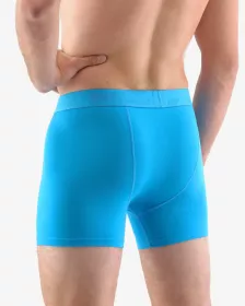 GINA pánské boxerky s delší nohavičkou, delší nohavička, šité, jednobarevné Eco Bamboo 74160P EcoBamboo