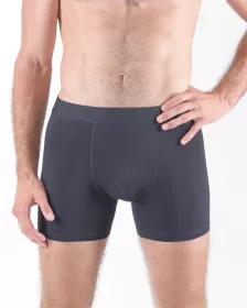 GINA pánské boxerky s delší nohavičkou, delší nohavička, šité, jednobarevné Eco Bamboo 74160P EcoBamboo