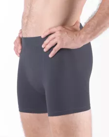 GINA pánské boxerky s delší nohavičkou, delší nohavička, šité, jednobarevné Eco Bamboo 74160P EcoBamboo