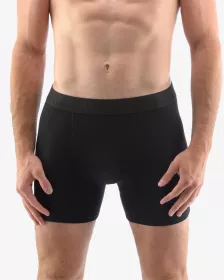 GINA pánské boxerky s delší nohavičkou, delší nohavička, šité, jednobarevné Eco Bamboo 74160P EcoBamboo
