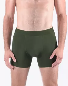 GINA pánské boxerky s delší nohavičkou, delší nohavička, šité, jednobarevné Eco Bamboo 74160P EcoBamboo