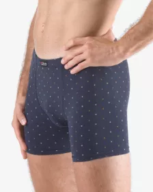 GINA pánské boxerky delší nohavička, šité, s potiskem 74173P