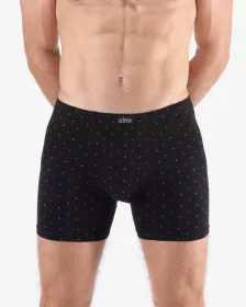 GINA pánské boxerky delší nohavička, šité, s potiskem 74173P