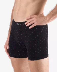 GINA pánské boxerky delší nohavička, šité, s potiskem 74173P