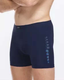 GINA pánské boxerky delší nohavička, šité, s potiskem  74176P | Černá/Mrkvová L/XL, Černá/Mrkvová M/L, Černá/Mrkvová XL/XXL, Černá/Mrkvová XXL/3XL, Lékořice/Atlantic XXL/3XL