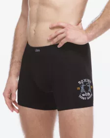 GINA pánské boxerky delší nohavička, šité, s potiskem 74177P