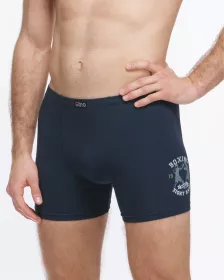 GINA pánské boxerky delší nohavička, šité, s potiskem 74177P